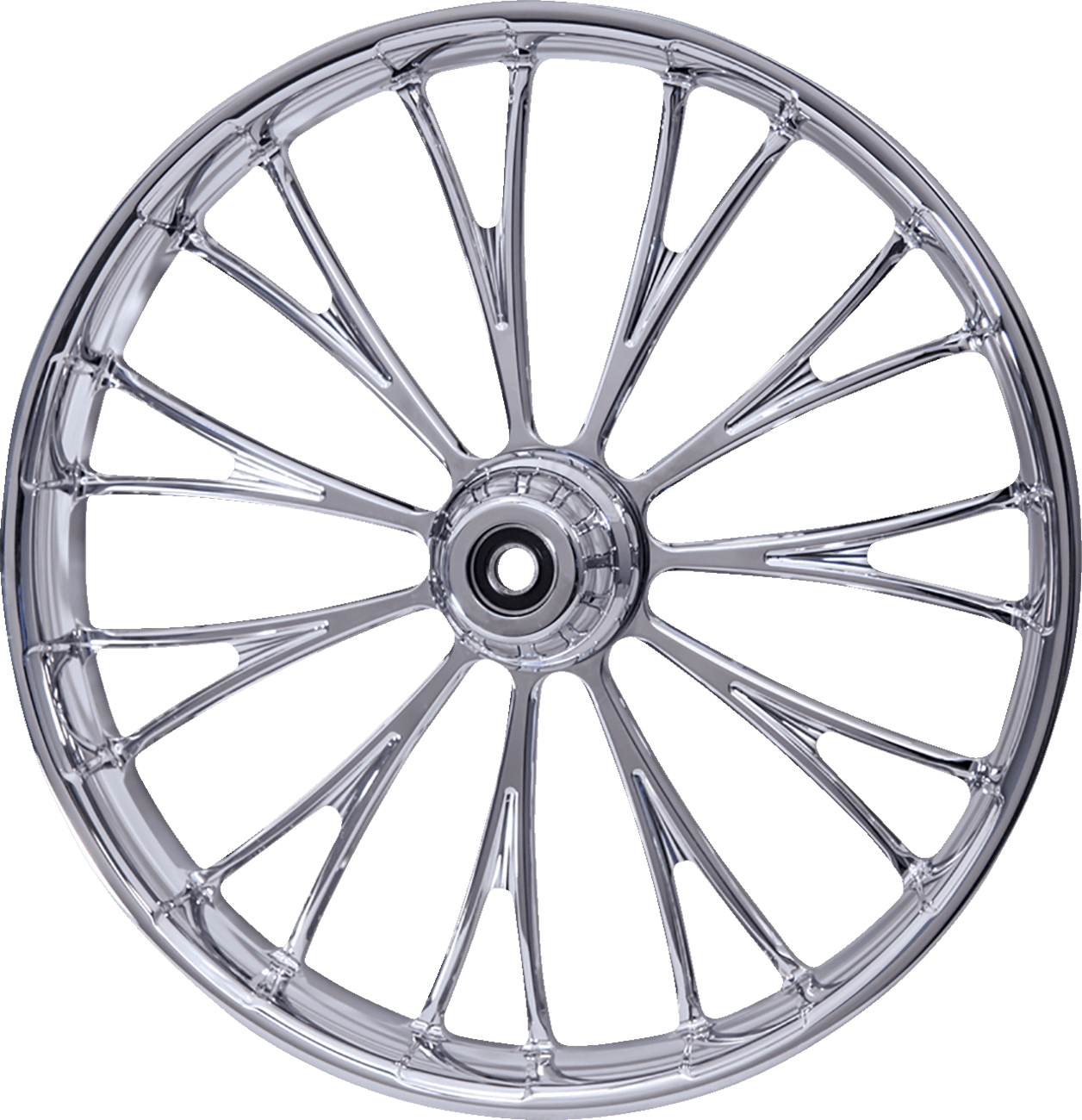 RC COMPONENTS 0213-0871 Wheel - Dynasty - Front - Dual Disc/with ABS - Chrome - 21x3.5 - FLH