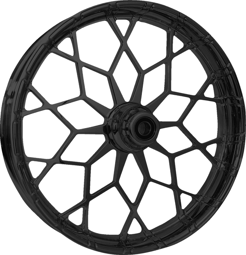 RC COMPONENTS 0213-0873 Wheel - Phenom - Front - Dual Disc/without ABS - Black - 21x3.5 - FLH