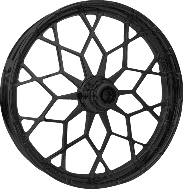 RC COMPONENTS 0213-0874 Wheel - Phenom - Front - Dual Disc/with ABS - Black - 21x3.5 - FLH
