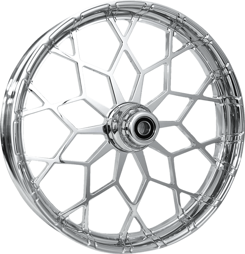 RC COMPONENTS 0213-0876 Wheel - Phenom - Front - Dual Disc/with ABS - Chrome - 21x3.5 - FLH