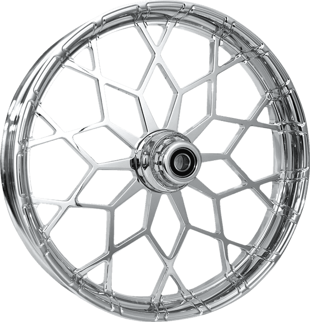 RC COMPONENTS 0213-0877 Wheel - Phenom - Front - Dual Disc/without ABS - Chrome - 21x3.5 - FLH