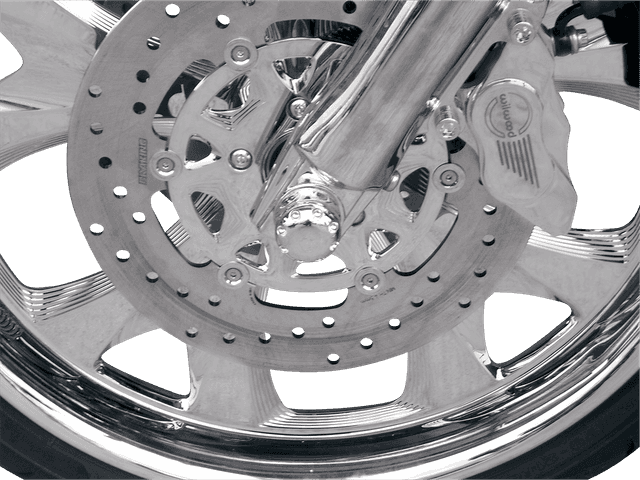 COVINGTONS 0214-0240 Axle Covers - Front - Dimpled - Chrome - Pair - '08-'23 — image 2 of 3