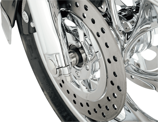 KLOCK WERKS 0214-0357 Axle Kit - Flush Mount - Front - Black w/Polished End Caps — image 2 of 5