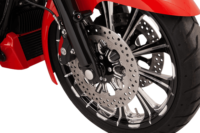 KLOCK WERKS 0214-0357 Axle Kit - Flush Mount - Front - Black w/Polished End Caps — image 4 of 5