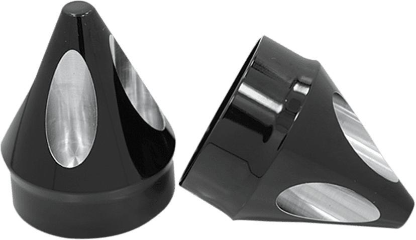 AVON GRIPS 0214-0775 Front Axle Nut Cover - Black - Spike - 1"