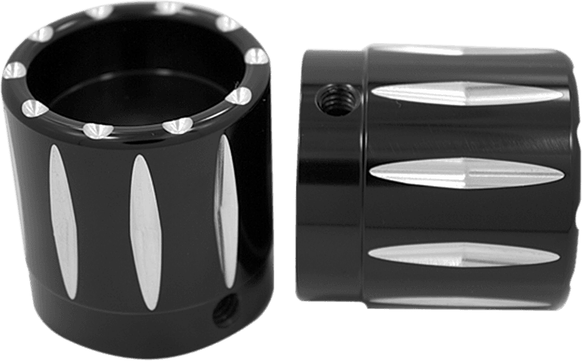 AVON GRIPS 0214-0785 Front Axle Nut Cover - Black - Rival - 1"