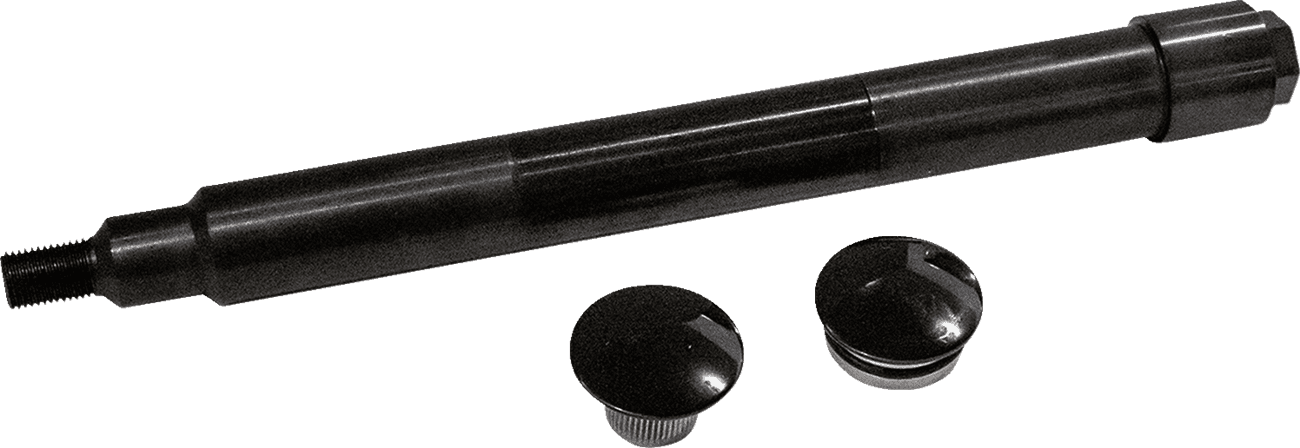 KLOCK WERKS 0214-1985 Axle Kit - Flush Mount - Front - Black w/Black End Caps