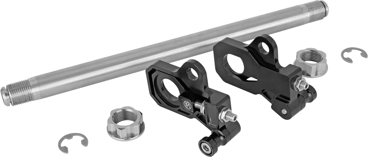 BARNETT 0214-1991 Axle Adjuster Kit - Rear - Black