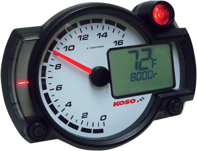 KOSO NORTH AMERICA 2201-0085 RX2-NR GP-Style Race Tachometer