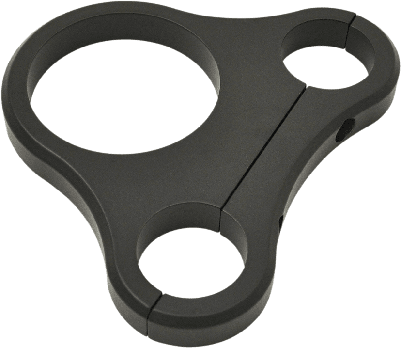 DRAG SPECIALTIES 2201-0203 1.25" T-Bar Single Gauge Mount - Flat Black - For 2.375/2.4" Mini Gauge