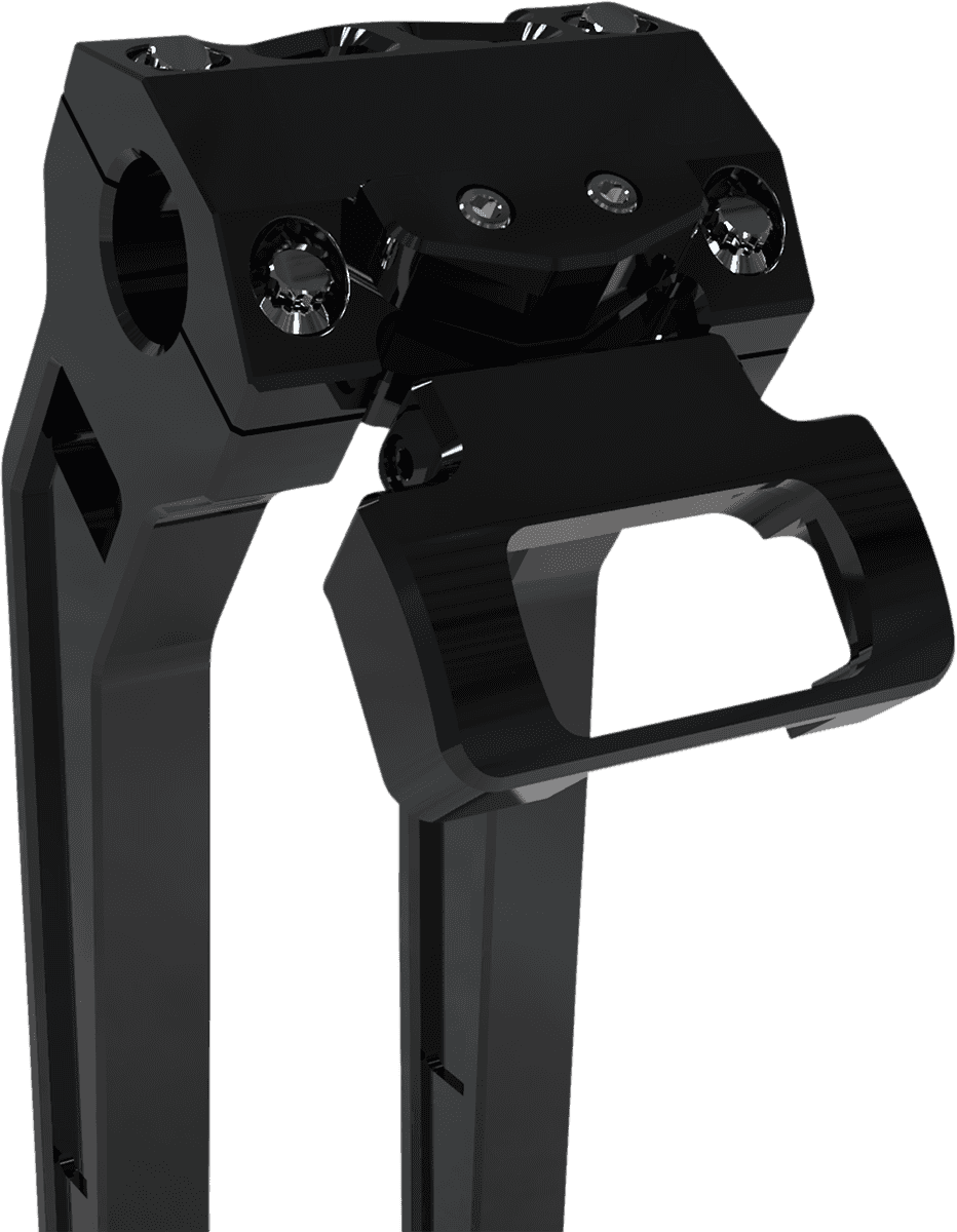 LA CHOPPERS 2201-0232 Gauge Mount - Single - Black - Softail