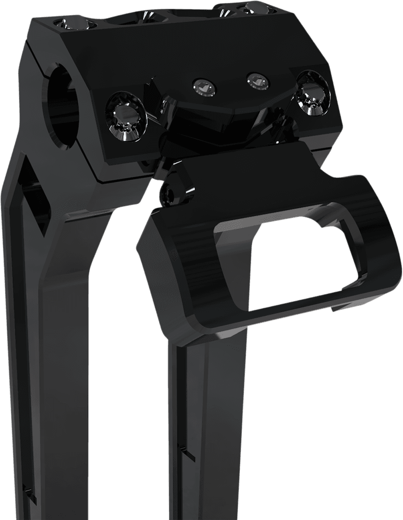 LA CHOPPERS 2201-0232 Gauge Mount - Single - Black - Softail