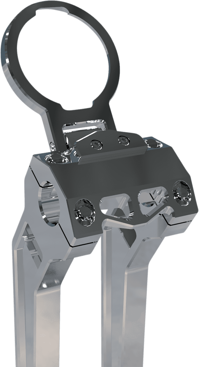 LA CHOPPERS 2201-0235 Gauge Mount - Single - Raw - Dyna/Sportster