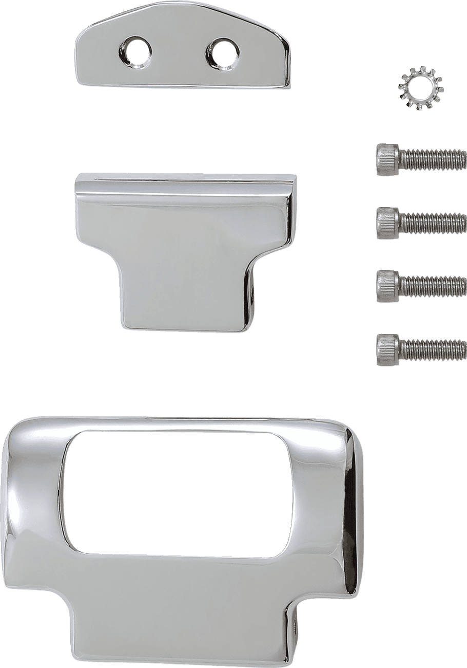 LA CHOPPERS 2201-0251 Gauge Mount - Single - Chrome - Softail