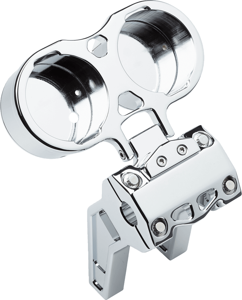 LA CHOPPERS 2201-0253 Gauge Mount - Dual - Chrome - Dyna/Sportster — image 2 of 2