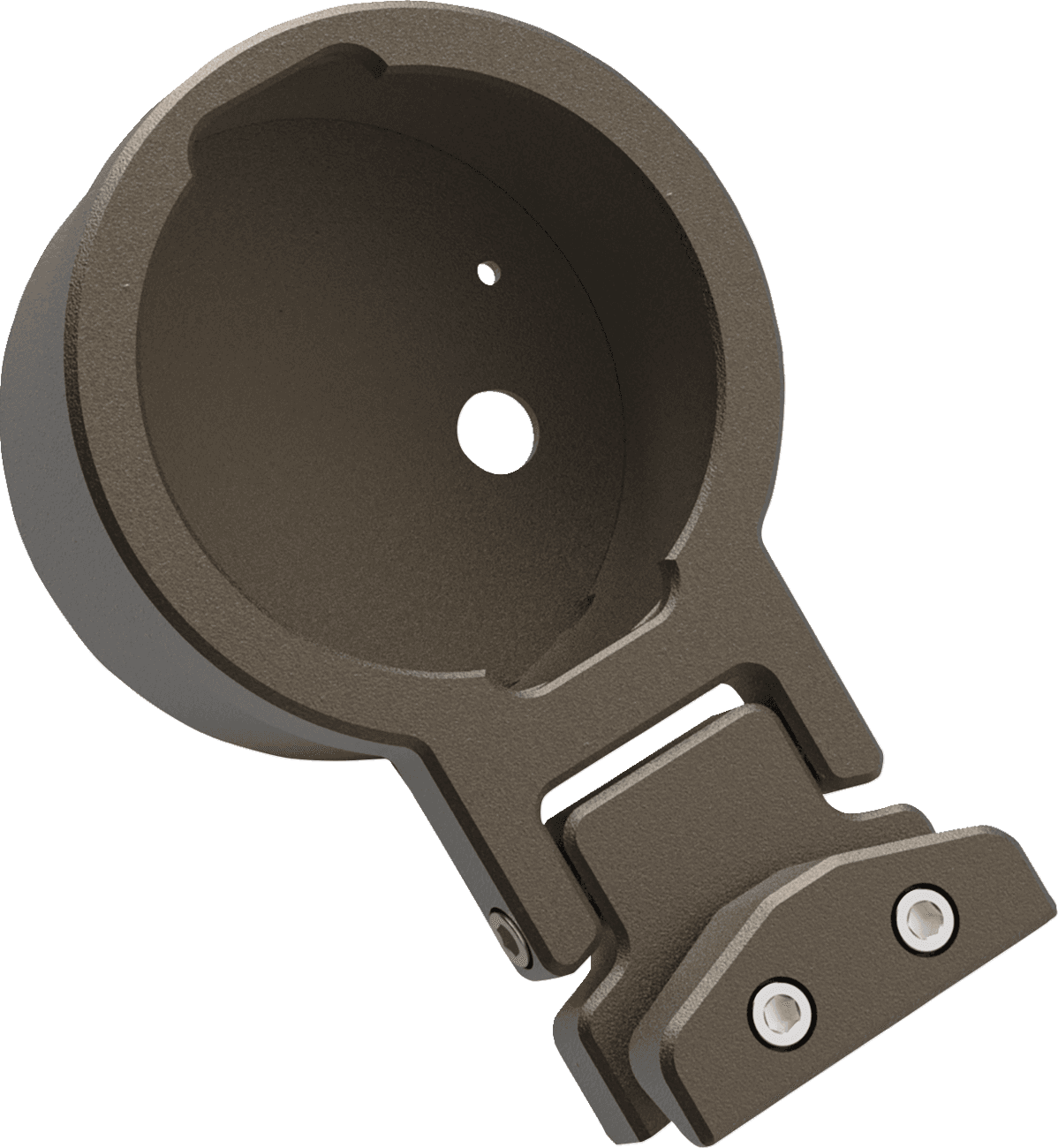 LA CHOPPERS 2201-0261 Gauge Mount - Single - Bronze - Dyna
