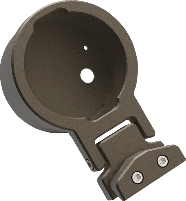 LA CHOPPERS 2201-0261 Gauge Mount - Single - Bronze - Dyna — image 1 of 2