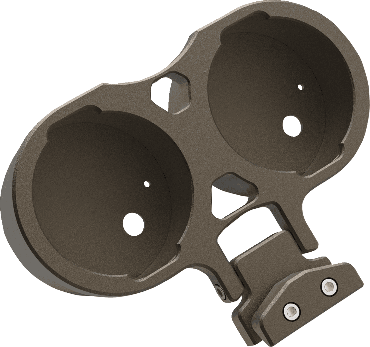 LA CHOPPERS 2201-0262 Gauge Mount - Dual - Bronze - Dyna