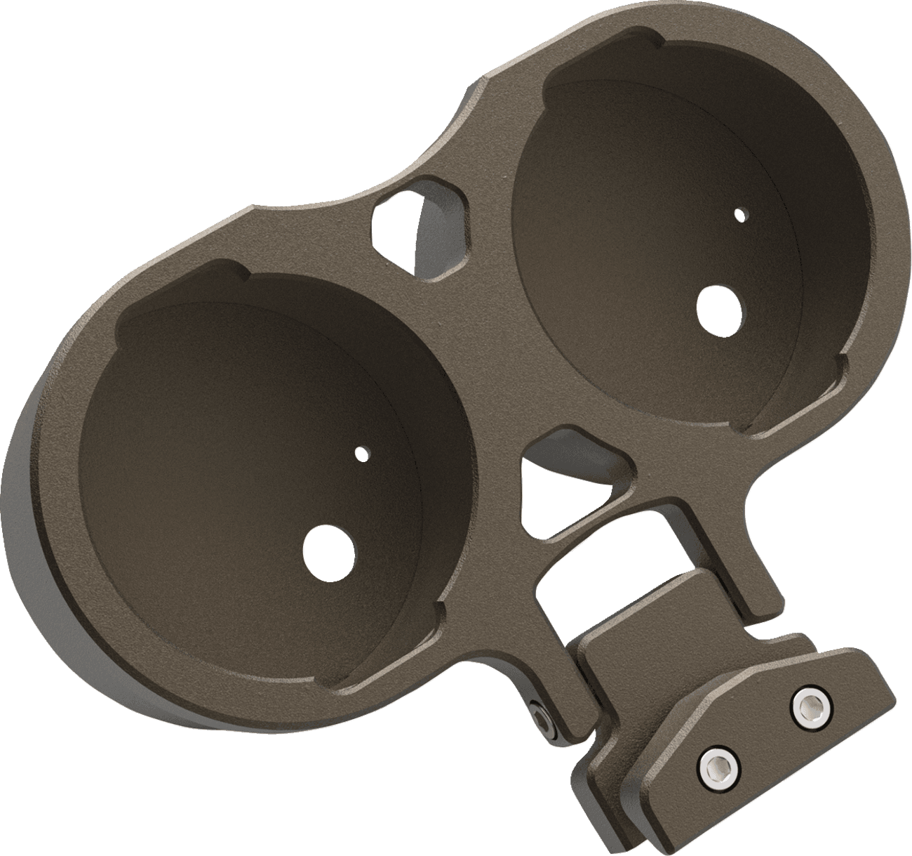 LA CHOPPERS 2201-0262 Gauge Mount - Dual - Bronze - Dyna
