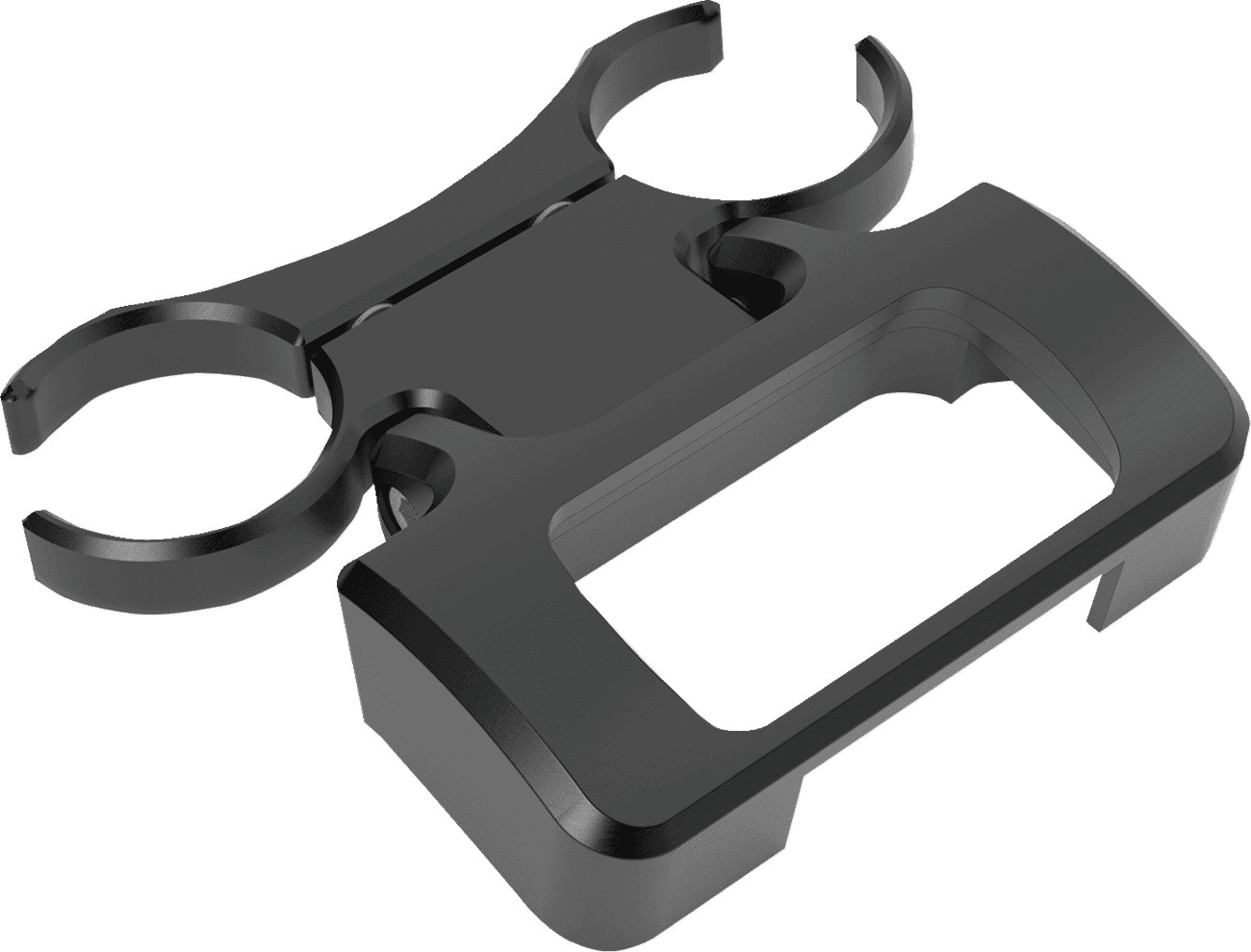 LA CHOPPERS 2201-0275 T-Bar Gauge Mount - Black - 1.25" Diameter - M8 Softail
