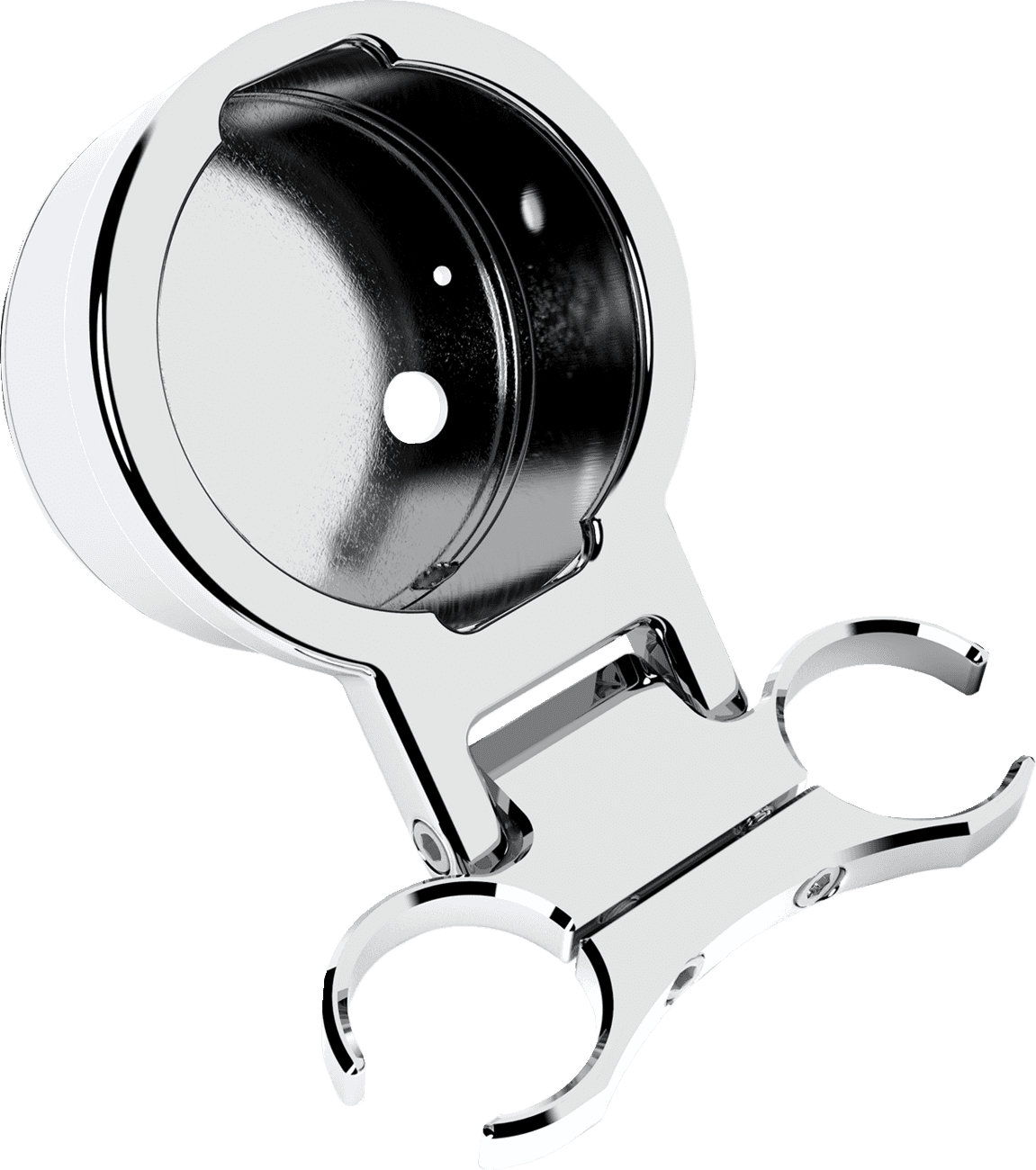 LA CHOPPERS 2201-0278 T-Bar Gauge Mount - Single - Chrome - 1.25" Diameter