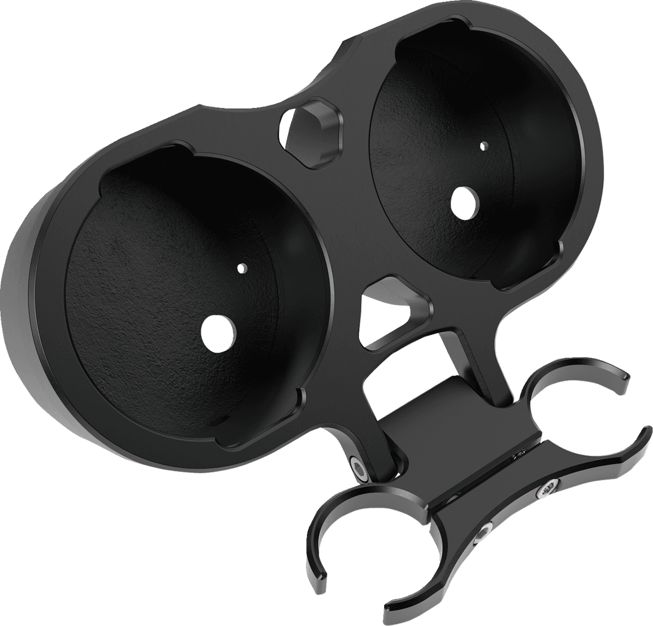LA CHOPPERS 2201-0279 T-Bar Gauge Mount - Dual - Black - 1.25" Diameter