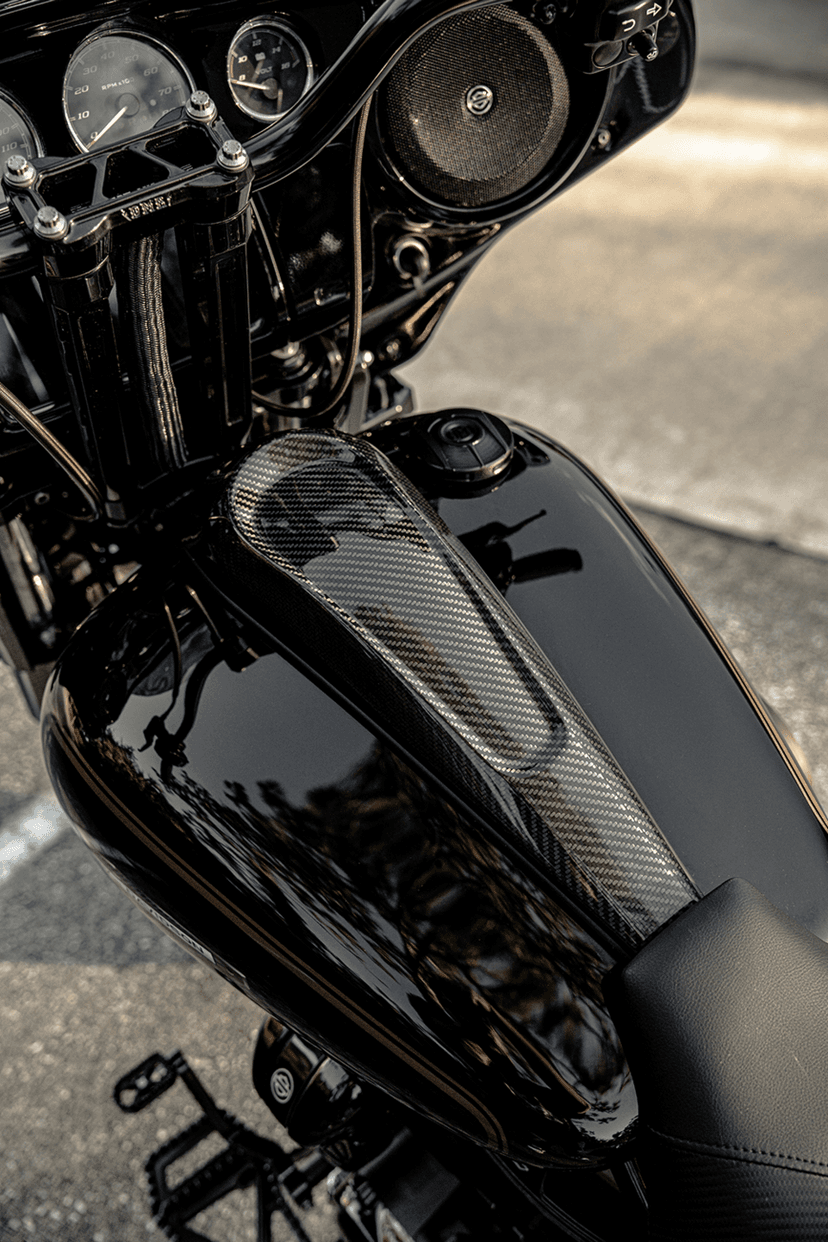 SLYFOX 2201-0298 Dash Panel - With Side Fill - Gloss Black — image 3 of 4