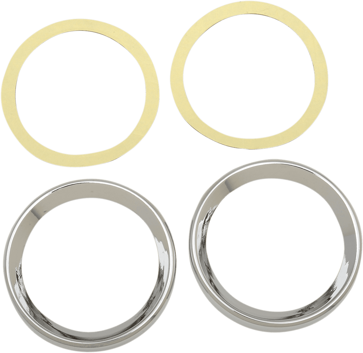 DRAG SPECIALTIES 2202-0060 Instrument Gauge Bezel - Chrome - 3.62" Diameter - HD Touring