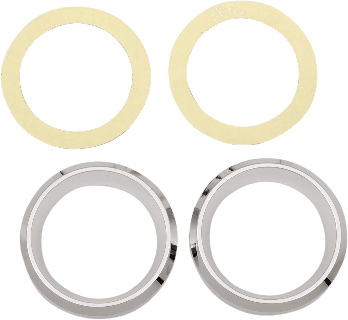 DRAG SPECIALTIES 2202-0061 Instrument Gauge Bezel - Chrome - 2" Diameter - HD Touring/Trike