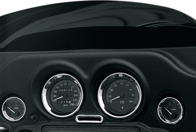DRAG SPECIALTIES 2202-0062 Billet Indicator Light Bezel - Chrome - HD Touring/Trike — image 2 of 4