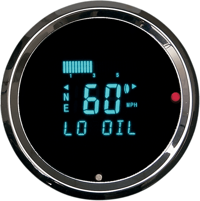 DAKOTA DIGITAL 2210-0038 3011 Round Digital Speedometer with Indicators - 3-3/8"