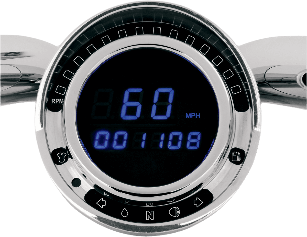 DAKOTA DIGITAL 2210-0148 Big Dog Direct Plug-In Speedometer - Blue LED