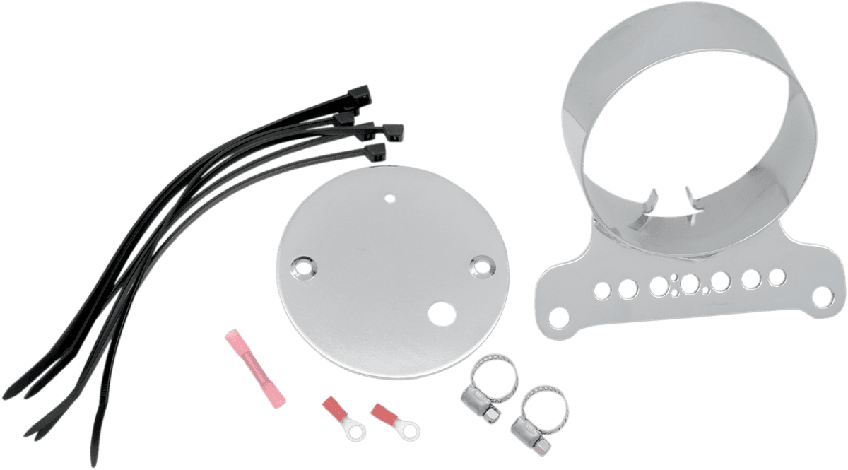 DRAG SPECIALTIES 2210-0199 Single Gauge Bracket - Chrome