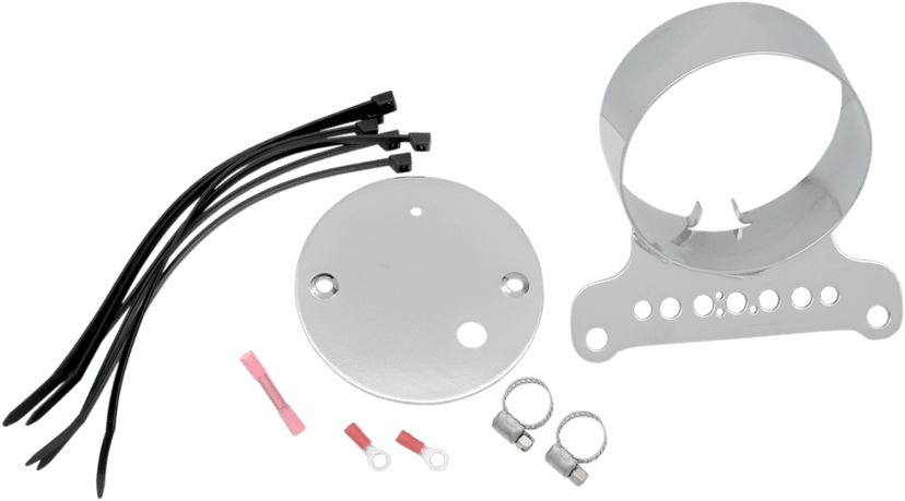 DRAG SPECIALTIES 2210-0199 Single Gauge Bracket - Chrome