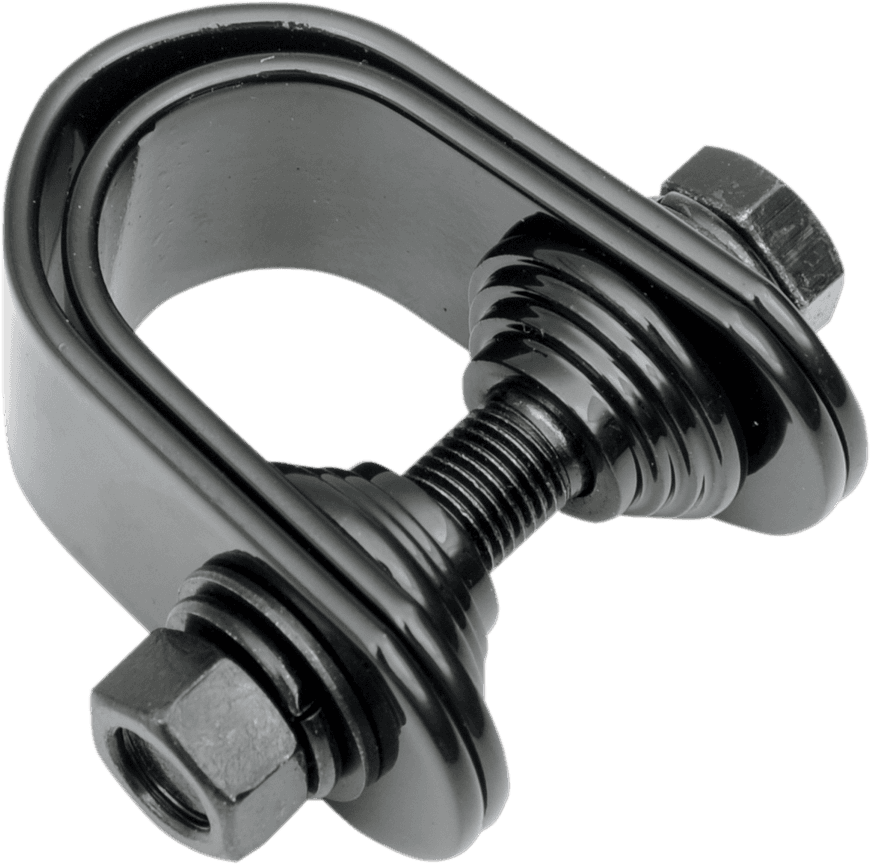 DRAG SPECIALTIES 2210-0273 Mini Speedometer/Tachometer Clamp - For 1"/1.25" Tube - Gloss Black