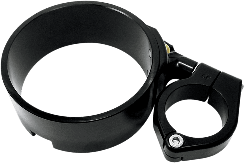 JOKER MACHINE 2210-0275 Speedometer Ring with Swivel Clamp - Black Anodized - For 39 mm Fork Tube — image 1 of 3