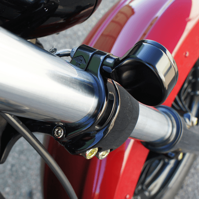 JOKER MACHINE 2210-0275 Speedometer Ring with Swivel Clamp - Black Anodized - For 39 mm Fork Tube — image 2 of 3