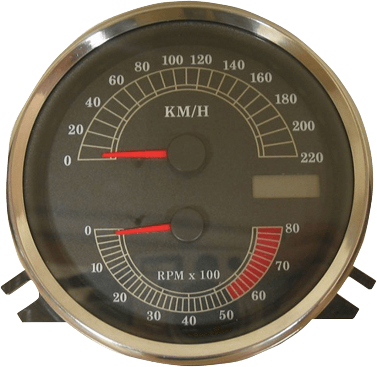 DRAG SPECIALTIES 2210-0332 Electronic Speedometer/Tachometer - Stock Look - 220 KPH/8000 rpm