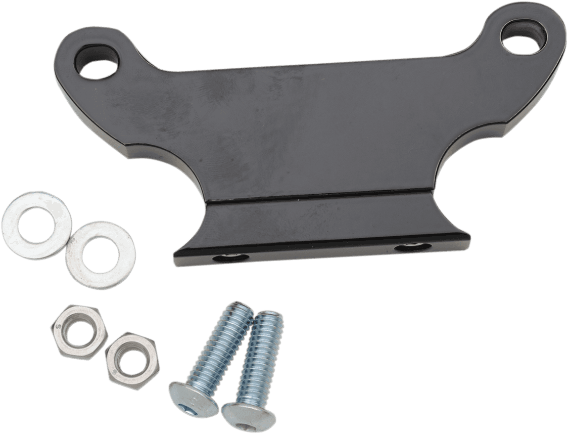 LA CHOPPERS 2210-0343 T-Bar Gauge Mount - Gloss Black - 1.5" Diameter