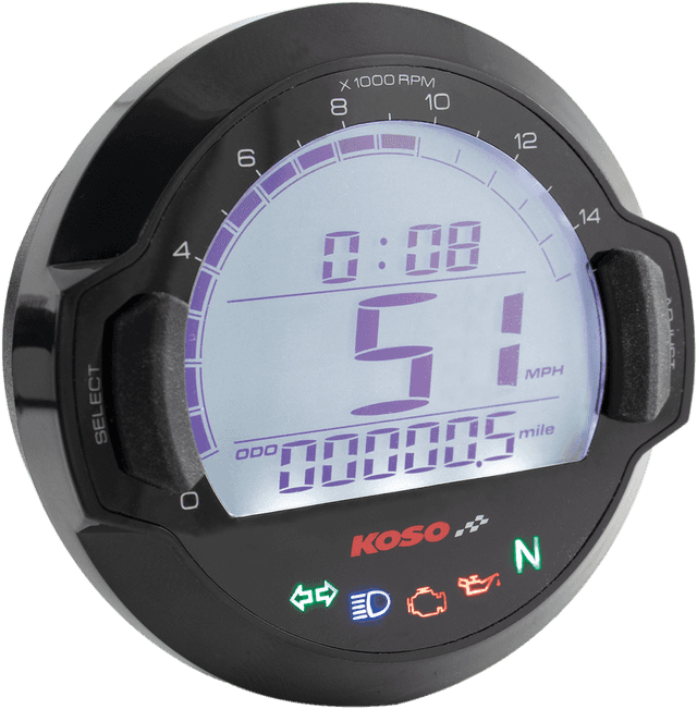 KOSO NORTH AMERICA 2210-0378 DL-03SR GP-Style Speedometer