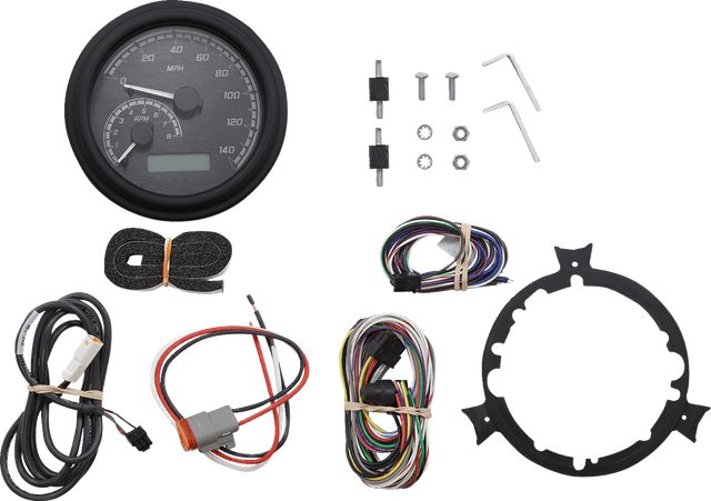 DAKOTA DIGITAL 2210-0380 MVX Series Analog Gauge System - Black/Gray/Black