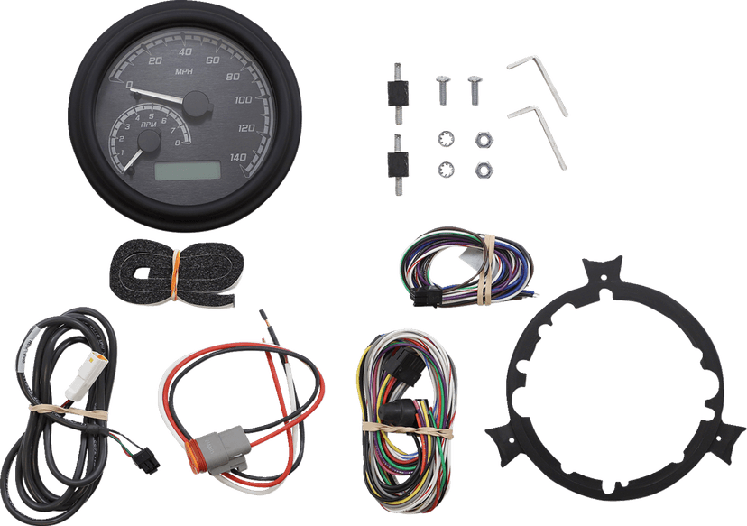 DAKOTA DIGITAL 2210-0380 MVX Series Analog Gauge System - Black/Gray/Black
