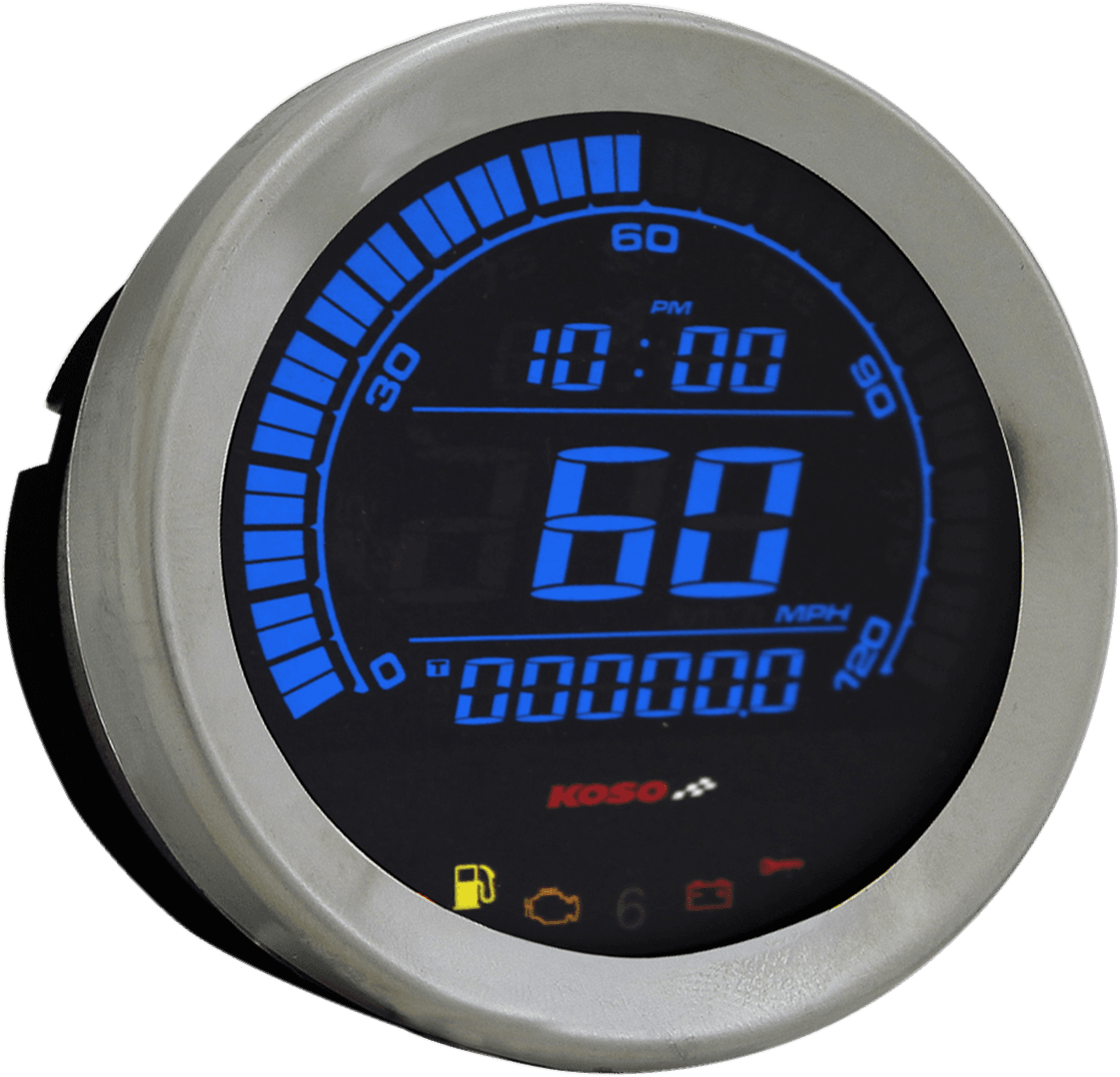 KOSO NORTH AMERICA 2210-0404 4" Speedometer - Chrome