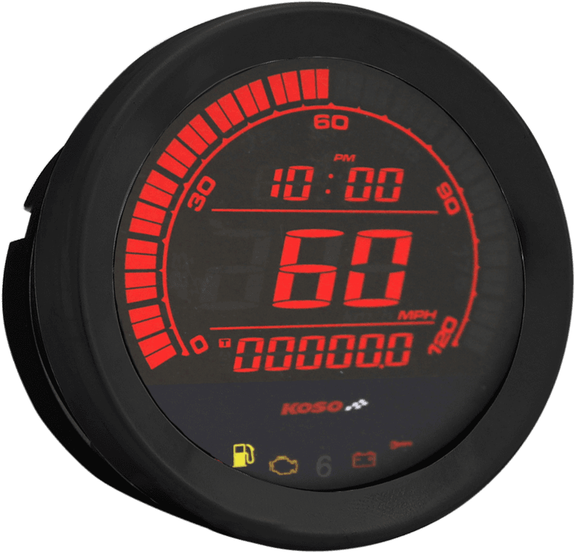 KOSO NORTH AMERICA 2210-0405 4" Speedometer - Black — image 2 of 2