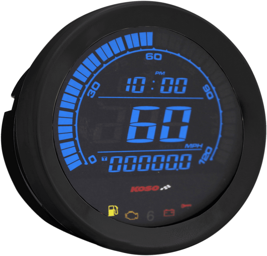 KOSO NORTH AMERICA 2210-0405 4" Speedometer - Black