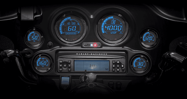 KOSO NORTH AMERICA 2210-0496 HD-02 6-Piece Gauge Kit - Black — image 3 of 3