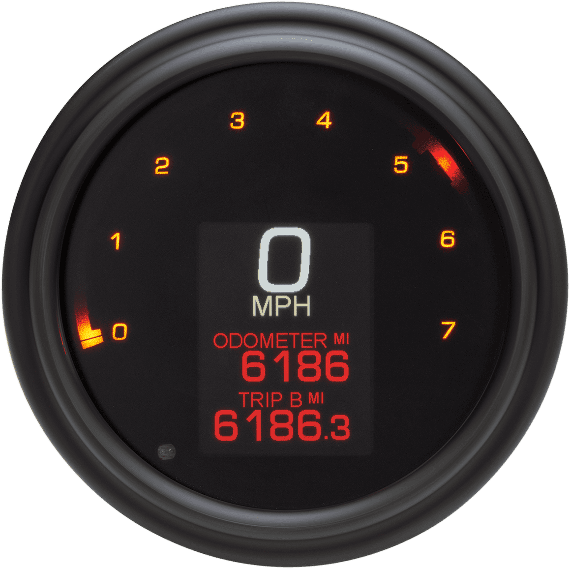 DAKOTA DIGITAL 2210-0505 Tank Speedometer - Black Bezel - 4.5" - Harley Davidson '99-'03