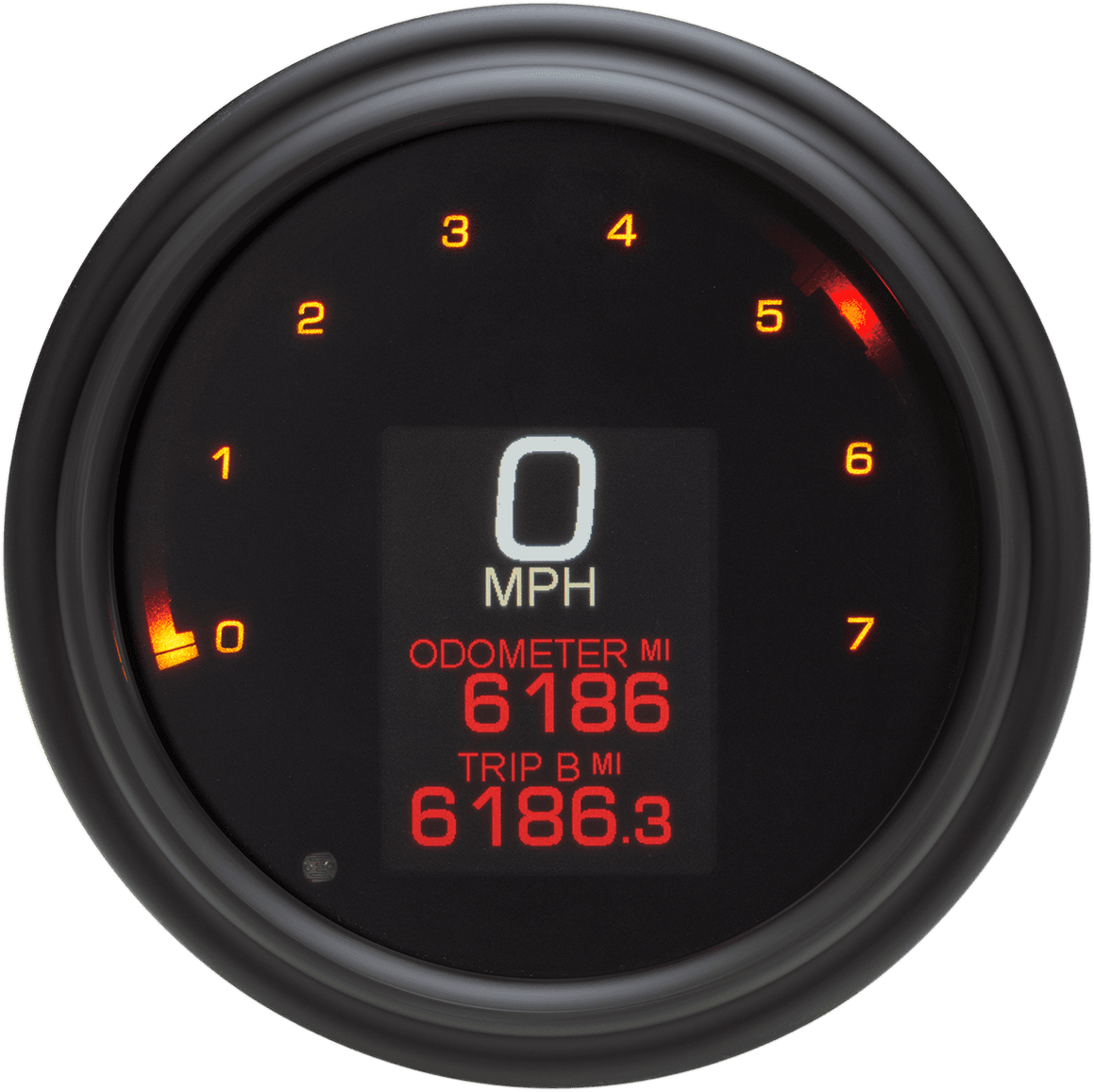 DAKOTA DIGITAL 2210-0505 Tank Speedometer - Black Bezel - 4.5" - Harley Davidson '99-'03