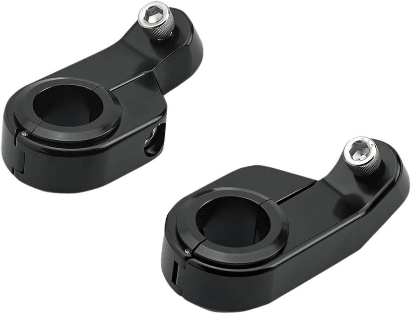 BILTWELL 2210-0518 O/S Speed Clamps - Black Electroplated - Angled