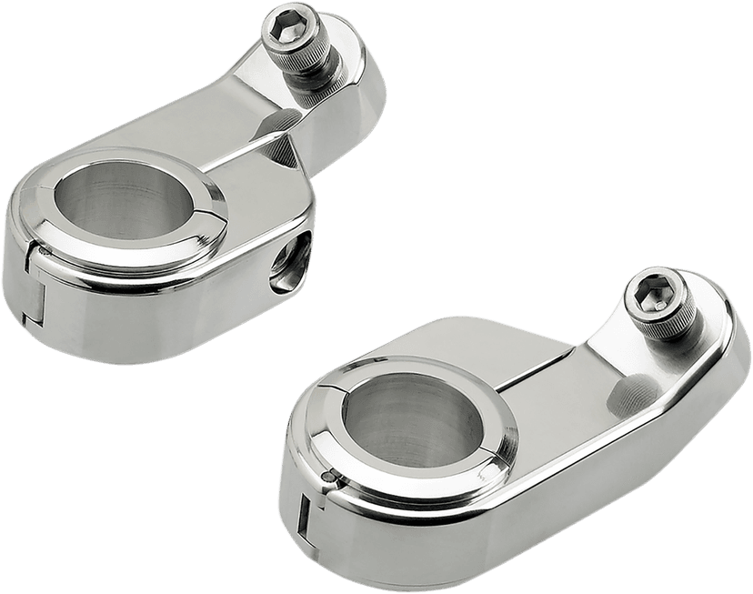 BILTWELL 2210-0519 O/S Speed Clamps - Chrome - Angled